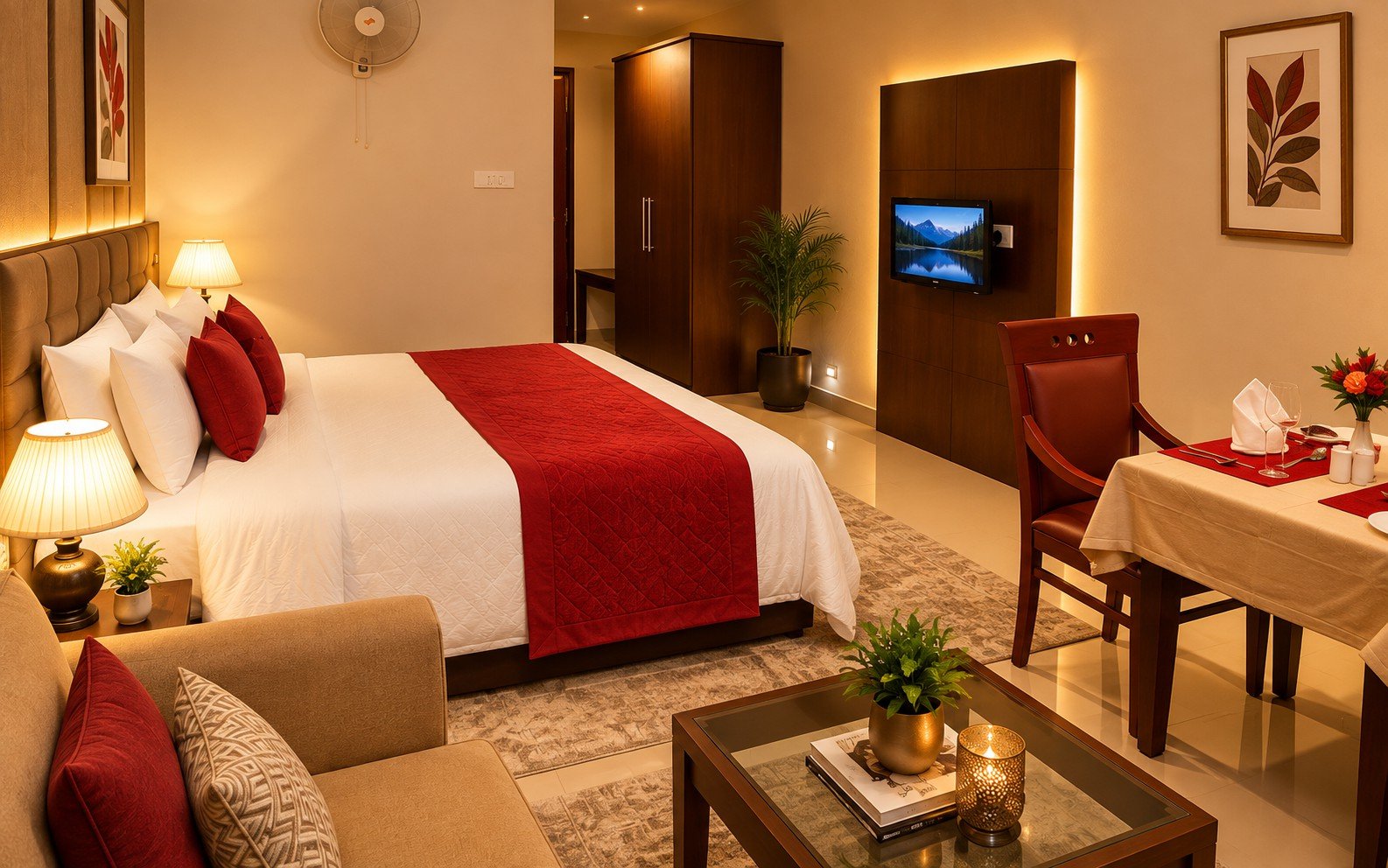 Deluxe A/C Room at Vintage Residency Kuthuparamba